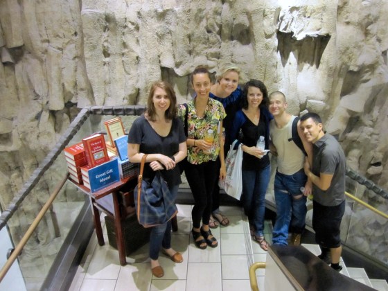 Making our way through the gift shop