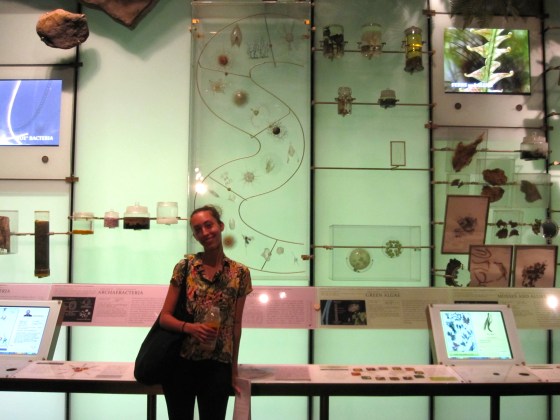 Christina in the Hall of Biodiversity