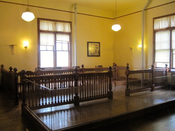 The courtroom where your case would be heard