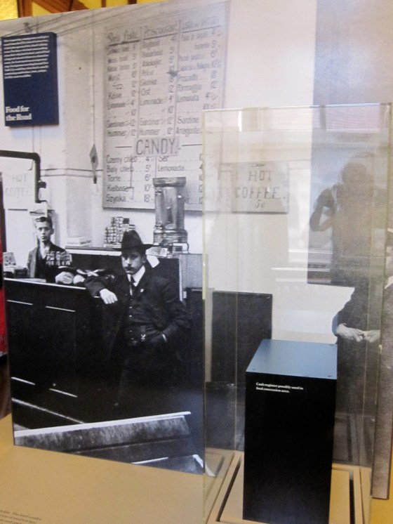 A photo of the first café the new arrivals encountered