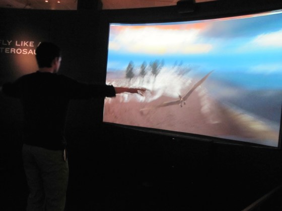 Koen pretending to be a pterosaur