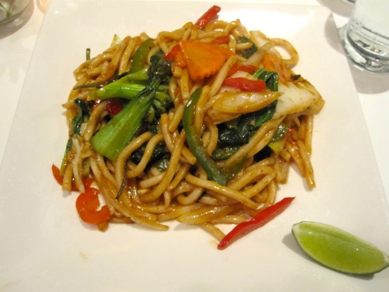 I went with the Spicy Udon Noodles for my main course