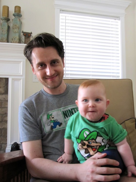 Matching Luigi shirts <3