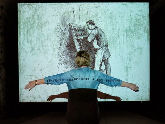 Playing with the projector