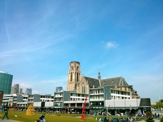 Headed to the Laurenskerk after exploring the Markthal