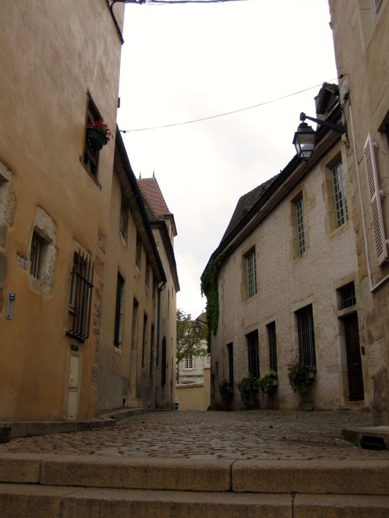 Walking through Beaune