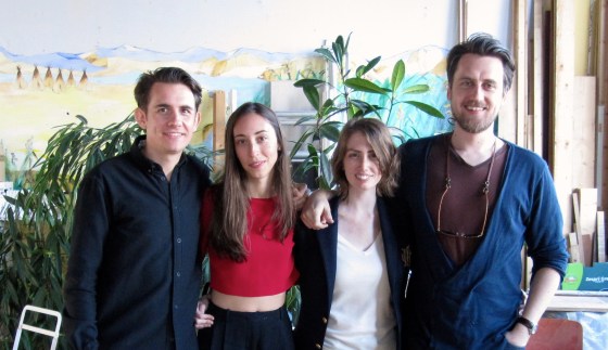 Christina and I with our Dutch husbands