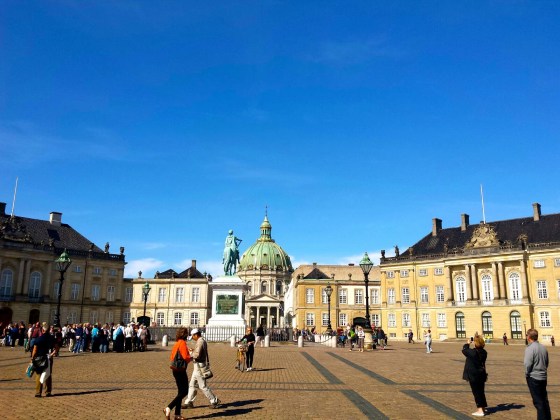 Amalienborg, the winter home of the Danish royal family