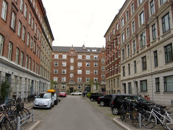 The street we stayed on during our trip