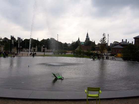 Fountain in front of the museum