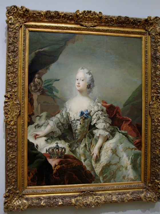 "Louise, Frederik V's First Queen in her Coronation Robes" Carl Gustaf Pilo 1747