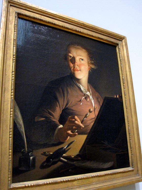 "Self-portrait by Candlelight" Jens Juel 1764