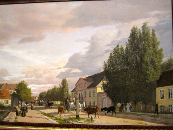 "Morning View of Østerbro outside Copenhagen. Morning Light" Christen Købke