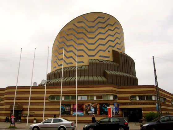 Passing the Tycho Brahe Planetarium on our way to dinner