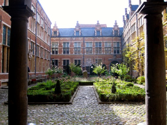 Inside the courtyard