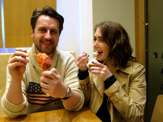 Really hard to stop eating for a photo