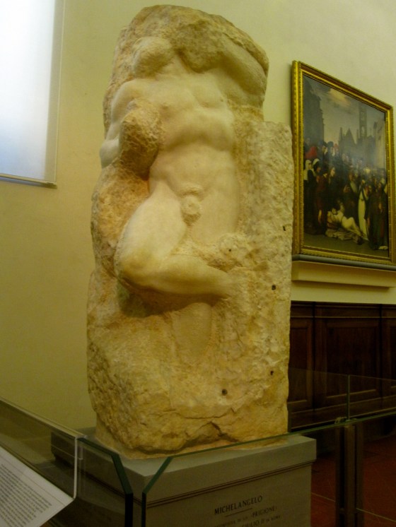 "The Awakening Slave" Michelangelo, 1520 - 1523