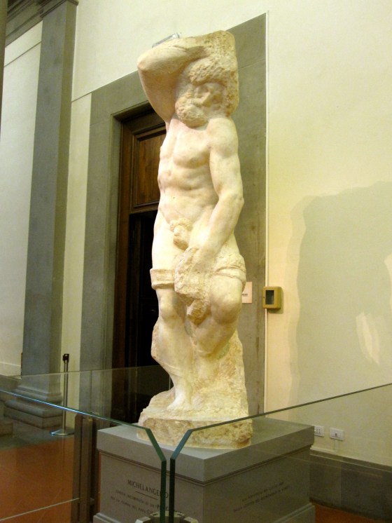 The Prisoners: "The Bearded Slave" Michelangelo, 1530 - 1534