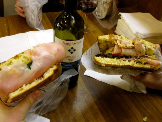 Manolo's Sandwich and La Porchetta