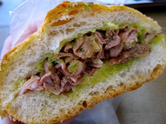 My lampredotto sandwich