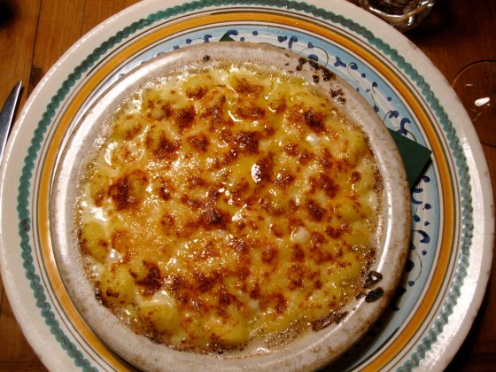 My huge plate of delicious truffle gnocchi