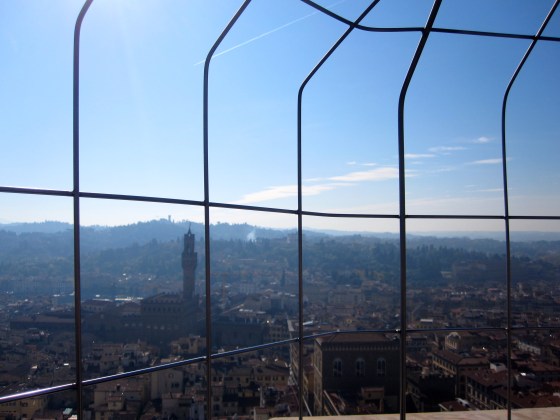 Overlooking Florence from the top