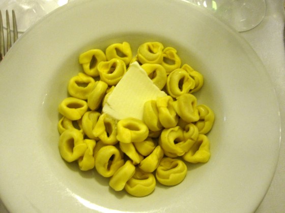 My tortellini with butter sauce aka just butter