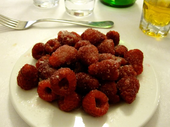 Koen's raspberries with lemon