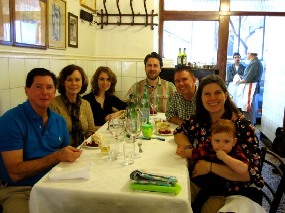 Family photo with our desserts