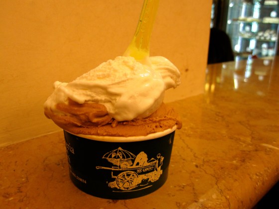 My caramel and vanilla gelato