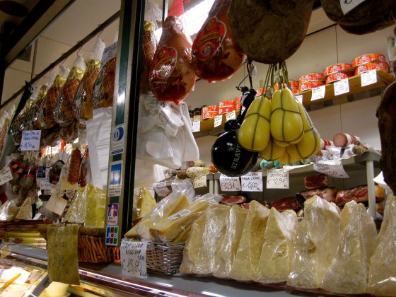 Huge blocks of parmesan - we couldn't leave without taking one home with us!