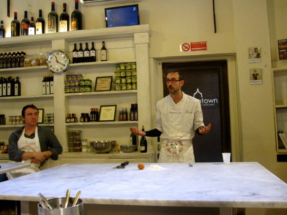 Time to make our pasta dough - just need flour and eggs